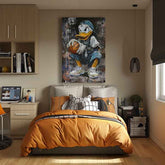 Immagine LEBRON DUCK su tela | Dettagli in acrilico